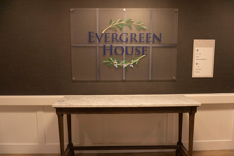 Evergreen House sign