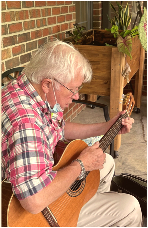 activity for elder with cognitive decline: playing music