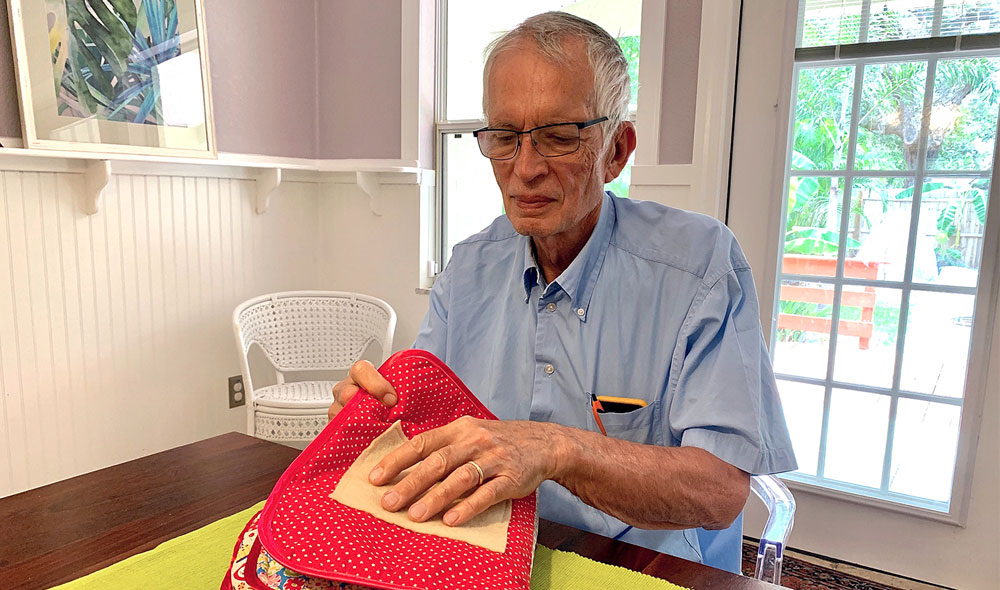 Elder sorting Montessori items