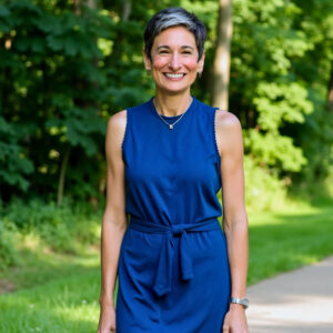 Jennifer Brush walking and enjoying the outdoors in nature